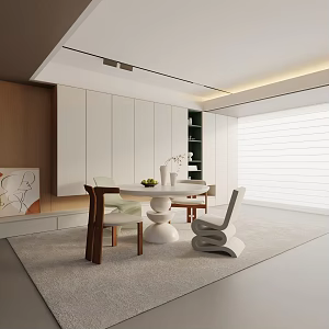 Modern table combination 3d model
