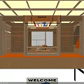 Stylish Warm Wooden Fashion Clothing Store Interior With Cozy Lounge Space And Attractive Brand Posters