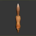 3D Rendered Orange Fox Cartoon Character With White Chest And Brown Legs