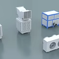 Efficient Industrial Equipment With Cooling Units Ventilation Fans And Cabinet Systems