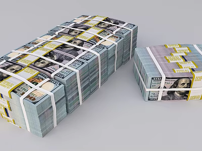 Modern Money Dollar Bill 3d model Modern Money Dollar Bill 3d model