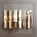Contemporary Wall Lamps With Gold Accents Marble Details And Various Shapes