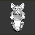 French Bulldog Shaped Silver Ring Unique Animal Design Jewelry Accessory For Fashion Lovers