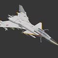 US Navy White Fighter Jet In Flight With Attached Missiles And Military Markings
