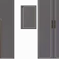 Modern Wardrobe Cabinet Collection In Gray With Sleek Design Different Sizes And Handles