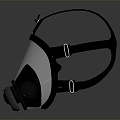 Modern gas mask sci-fi gas mask gas mask 3d model