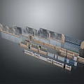 3D Model Display of Various Wall Panels and Decorative Tiles with Different Styles and Textures