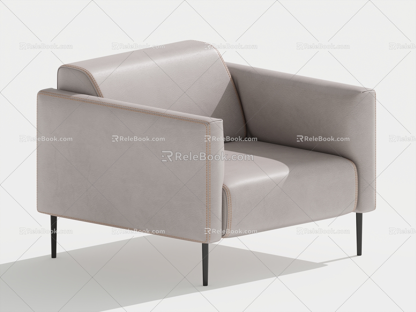 Modern Single Sofa Single Leisure Chair 3d model