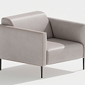 Modern Single Sofa Single Leisure Chair 3d model