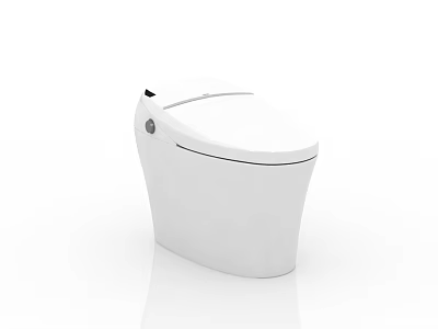 White Modern Smart One Piece Toilet With Sleek Design And Clean Lines 3d model