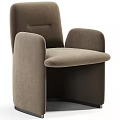 Modern Beige Upholstered Lounge Chair With Comfortable Seat Soft Armrests And Sleek Design