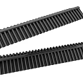 Black Long Strip Components With Serrated Edges And Uniform Design For Industrial Use