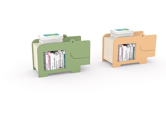 Hippo Bookshelf 3d model