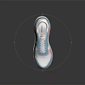 Casual Lace Up Sneakers With Blue Pink And White Color Block Design Fashionable Sporty Style