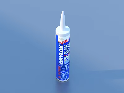 Drizol White Tube Waterproof Sealant For Home Improvement And Repairs 3d model