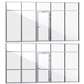 Various Glass Door Styles With Metal Frames And Handle Designs For Home Use