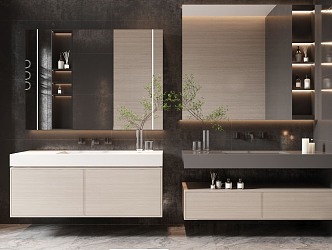 modern sink bathroom cabinet bathroom cabinet 3d model