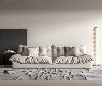 Baxter sofa SU model 3d model
