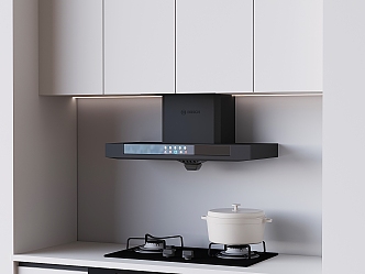 Range Hood Gas Stove Hood Stove Kitchenware 3d model