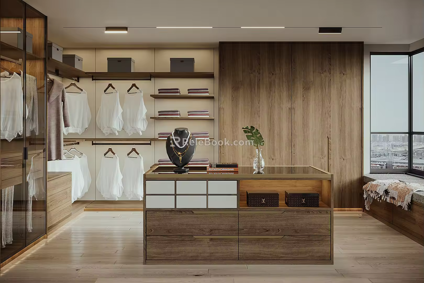 Modern Cloakroom 3d model