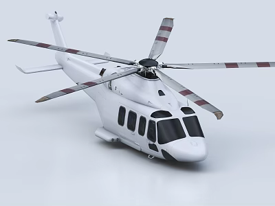 Helicopter Armed Helicopter Rescue Helicopter Drone 3d model