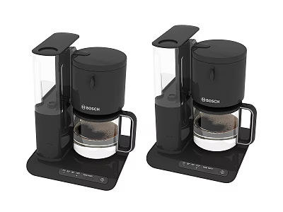 Modern Bosch Electric Coffee Makers Double Set Kitchen Appliances For Home Use 3d model