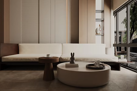 Three-seat sofa 3d model