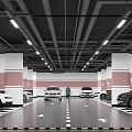 Parking Underground Parking 3d model