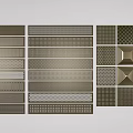 Various Modern Air Conditioner Vent Grille Designs With Different Patterns And Styles 3d model