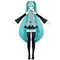 Virtual Character Two-dimensional Character Initial Sound Future Beautiful Girl 3d model