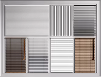 Modern venetian blinds venetian blinds folding roller blinds dream blinds 3d model
