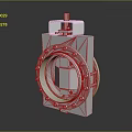 Stainless Steel Industrial Mechanical Valve With Flange Bolted Structure And Actuator Unit