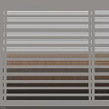 Angular Lines Decorative Panels with Neat Striped Design in Various Colors for Modern Interior