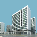 Birds Eye View Planning For Modern High Rise Residential Buildings With Architectural Layout