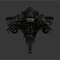 Futuristic Large Interstellar Spaceship With Advanced Cosmic Structure Design