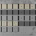 Modern switch simple switch socket combination 3d model