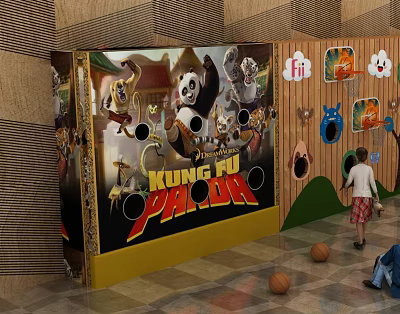 Modern Amusement Equipment Wooden Toys Wall Toys Amusement Toys Balance Lego Toys Shooting Toys 3d model