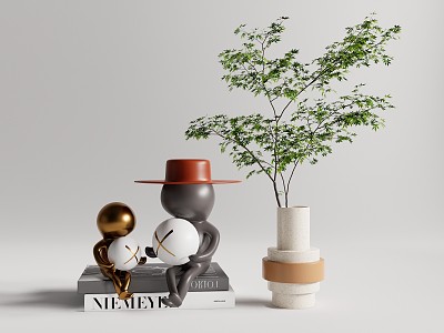 Modern vase ornaments 3d model