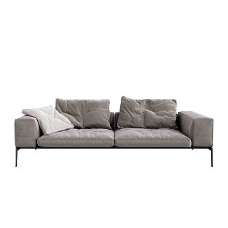 modern double sofa 3d model