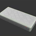 Comfortable Mattress With Wave Pattern Design White Surface And Gray Border Details