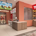Shop Meat Shop Fresh Food Shop Beef Shop Commercial Door Face Door Face Beef Constant Temperature Cabinet Acid Drainage Cabinet 3d model