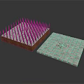 Precast Concrete Components With Steel Rebar Spikes And Grid Patterned Panel