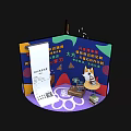Other Designed Popcorn Buckets With Cartoon Patterns Text And Various Colors