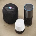 Amazon Wireless Speakers With Modern Black White Design And Various Shapes