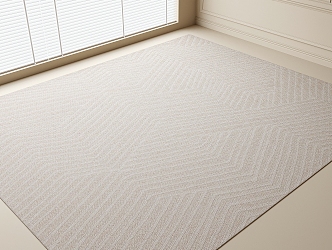 modern square carpet 3d model