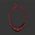 Stylish Red Plaid Bandana With Soft Fabric For Daily Fashion Accessory