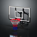 Professional Basketball Hoop Sports Equipment With Sturdy Backboard And Red Blue Net
