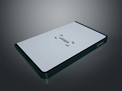 Seagate External Hard Drive With Sleek White Design And Black Trim Portable Storage Device 3d model