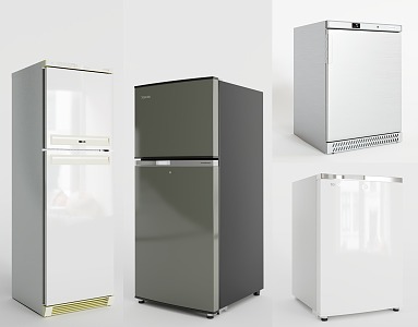 Modern Refrigerator Fridge Freezer 3d model