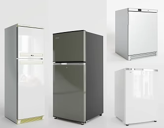 Modern Refrigerator Fridge Freezer 3d model